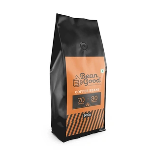 Bean Good Indian Brewed Coffee Beans 500g - Freshly Roasted Beans from Chikmagalur - Finest Blend of 70% Arabica & 30% Robusta Beans