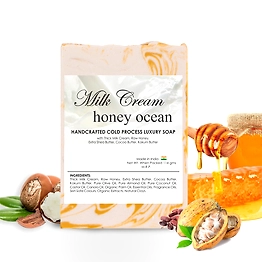 Milk Cream Honey Ocean Soap Bar