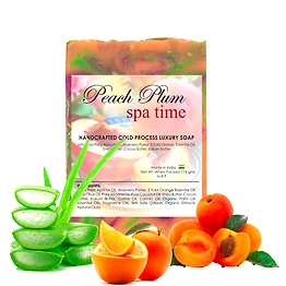 Peach Plum Spa Time Soap Bar