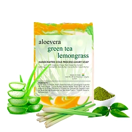 Aleovera Green Tea Lemongrass Soap Bar