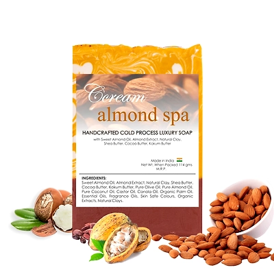 Cream Almond Spa Bar