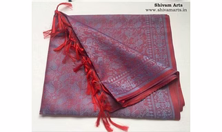 Self Design Art Silk Scarves