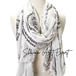 Gayatri Mantra Printed Shawls