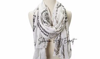 Gayatri Mantra Printed Shawls