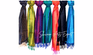 Art Silk Scarves (Self Design)