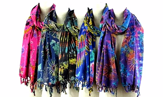 Tie & Dye Print Shawls