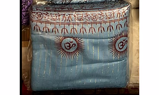 Shawl With Golden Stripes