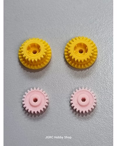 Tamiya MS/MA 3.7 Gear Set (Yellow/Pink)-P168185