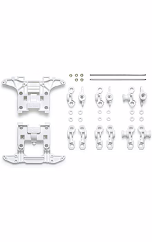 Tamiya 95695 Mini 4WD ReinForced N-04/T-04 Units (White)