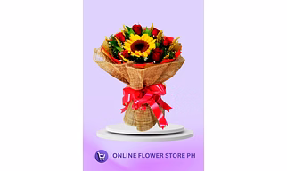 Sun & Scarlet Harmony (Red Roses)