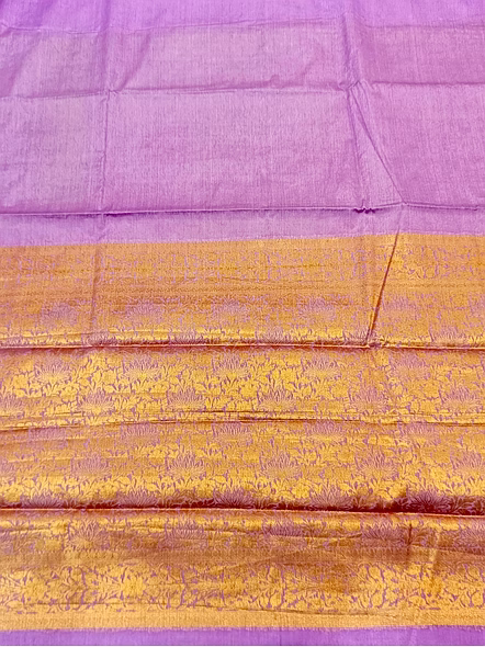 Purple Plain Zari Border Georgette Saree - Exquisite Indian Ethnic Wear-3