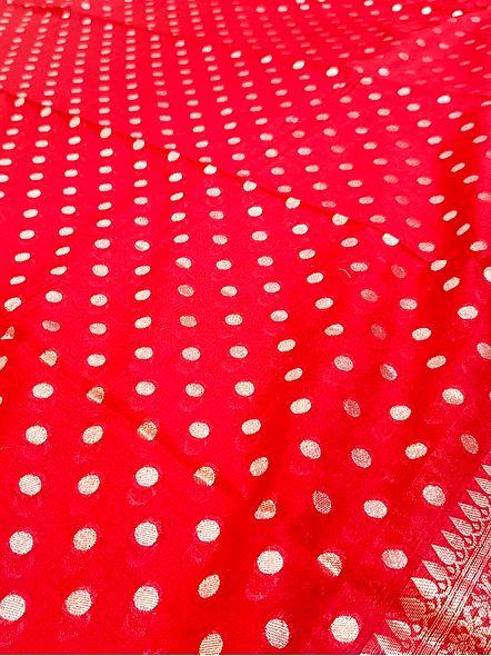 Maroon Georgette Silk Saree - Exquisite Elegance for Special Occasions-2