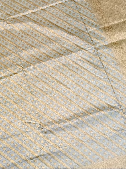 Exquisite Cream Tissue Silk Saree - Elegant Ethnic Wear