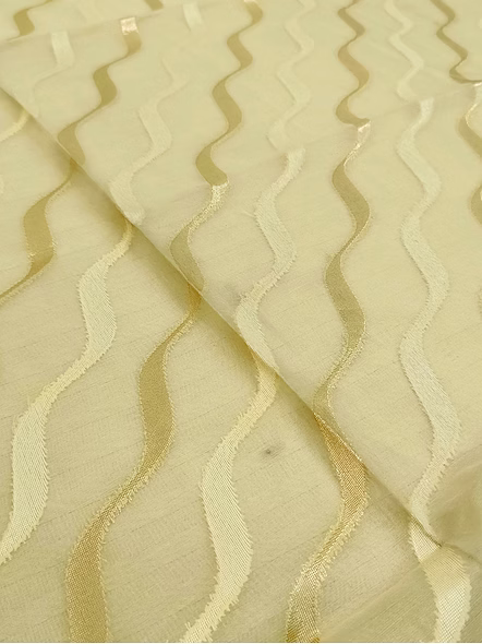 Cream Kora Saree Resham Zari Work - Elegant Handcrafted Indian Saree-2