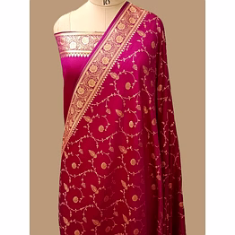 aanchal rani katan silk saree jaal design - exquisite elegance