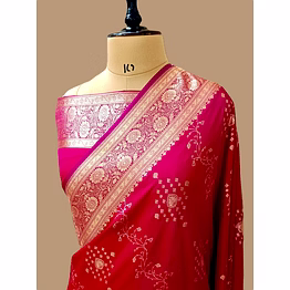 aanchal exquisite rani katan silk saree with fancy design - elegant indian ethnic wear