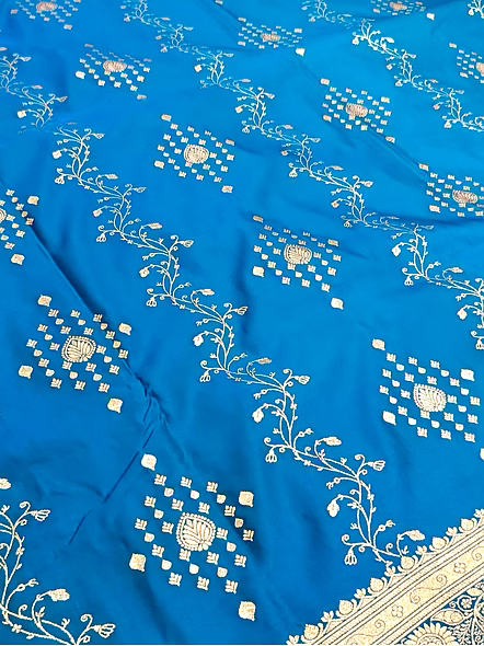 Peacock Katan Silk Saree Fancy Design - Elegance Redefined-2