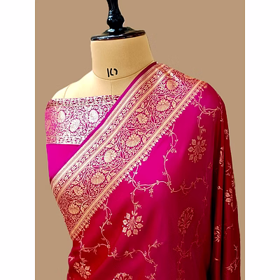 aanchal rani katan silk saree jaal - elegant ethnic attire
