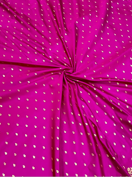 Magenta Katan Silk Saree Jocket Bluose - Elegant Ethnic Wear for Special Occasions-4
