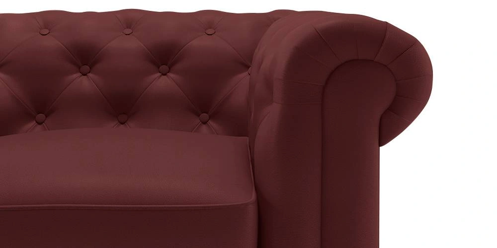 mehroon velvet sofa set 3 seater-3