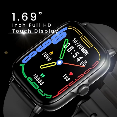 Mozu Gowear Pro Bluetooth Calling Smartwatch-Black-1