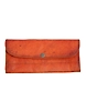 Leather Women Purse Flap Wallet Clutch Brown Vintage Stylish