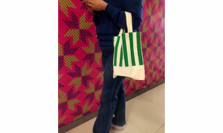 Sakhiyaan Handpainted Cotton Tote Bag – 10x12” | Short Handle