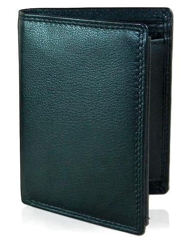 TATSAM Leather Wallet for Men, Mens Wallet, Wallets for Men, Formal, RFID Protected, Strong Long Lasting Double Stitching Outer WN1 (Black)-12234258