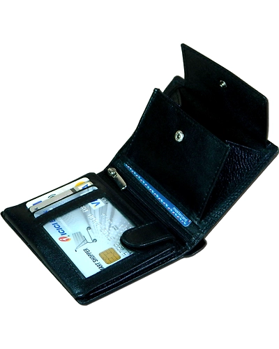 TATSAM Leather Wallet for Men, Mens Wallet, Wallets for Men, Formal, RFID Protected, Strong Long Lasting Double Stitching Outer WN1 (Black)-2