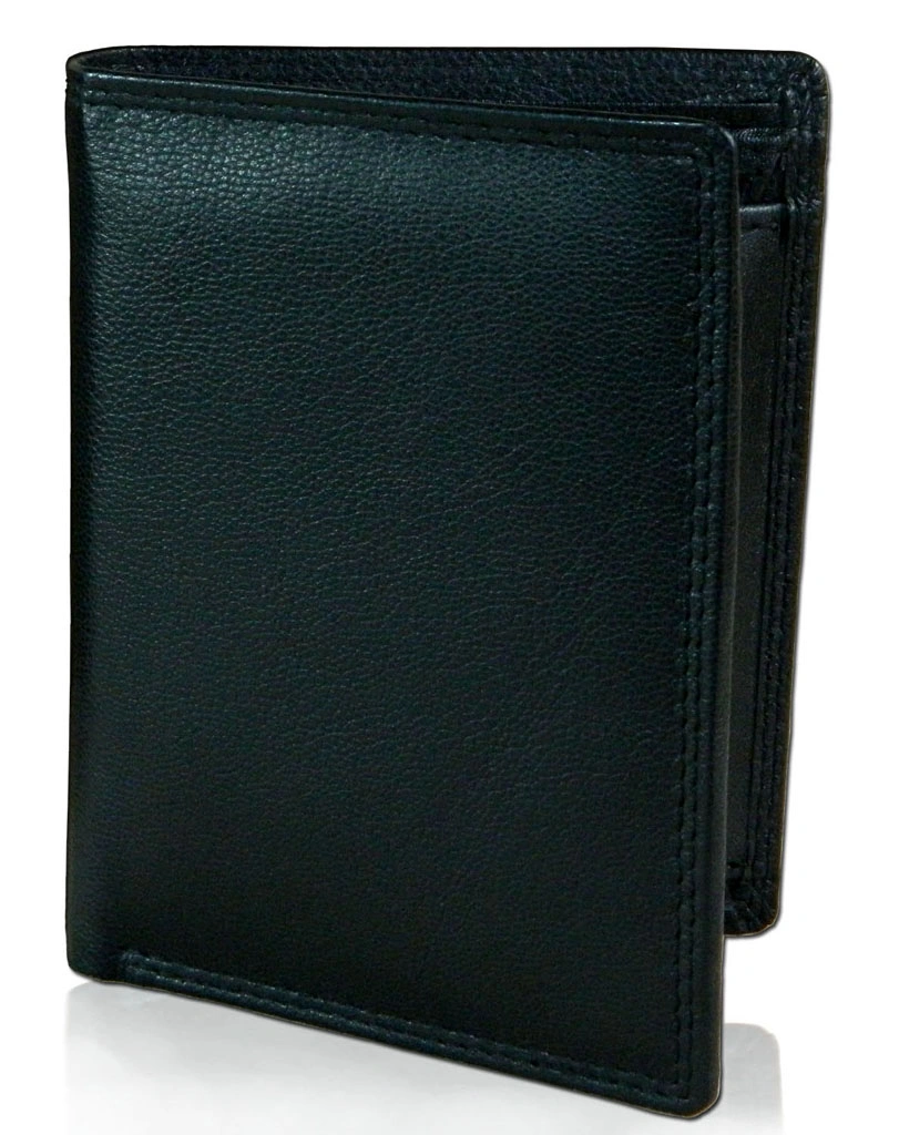 TATSAM Leather Wallet for Men, Mens Wallet, Wallets for Men, Slim, RFID Protection, Strong Long Lasting Double Stitching Outer WN3 (Black)-12234780