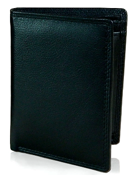 TATSAM Leather Wallet for Men, Mens Wallet, Wallets for Men, Slim, RFID Protection, Strong Long Lasting Double Stitching Outer WN3 (Black)