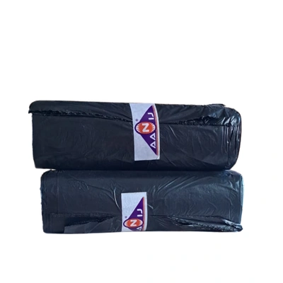 Biodegradable Garbage Bags (Medium) Size 48 cm X 56 cm Dustbin Bag/Trash Bag - Black Color 30 bags Pack of 2