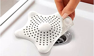 Silicone Star Shaped Sink Filter Bathroom Hair Catcher Drain Strainers for Basin