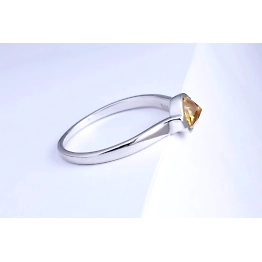 Upside Down Citrine Ring Renaissance Collection Gemstone Ring Organic Ring Semi Precious Stone Ring, Everyday Ring Designer Ring