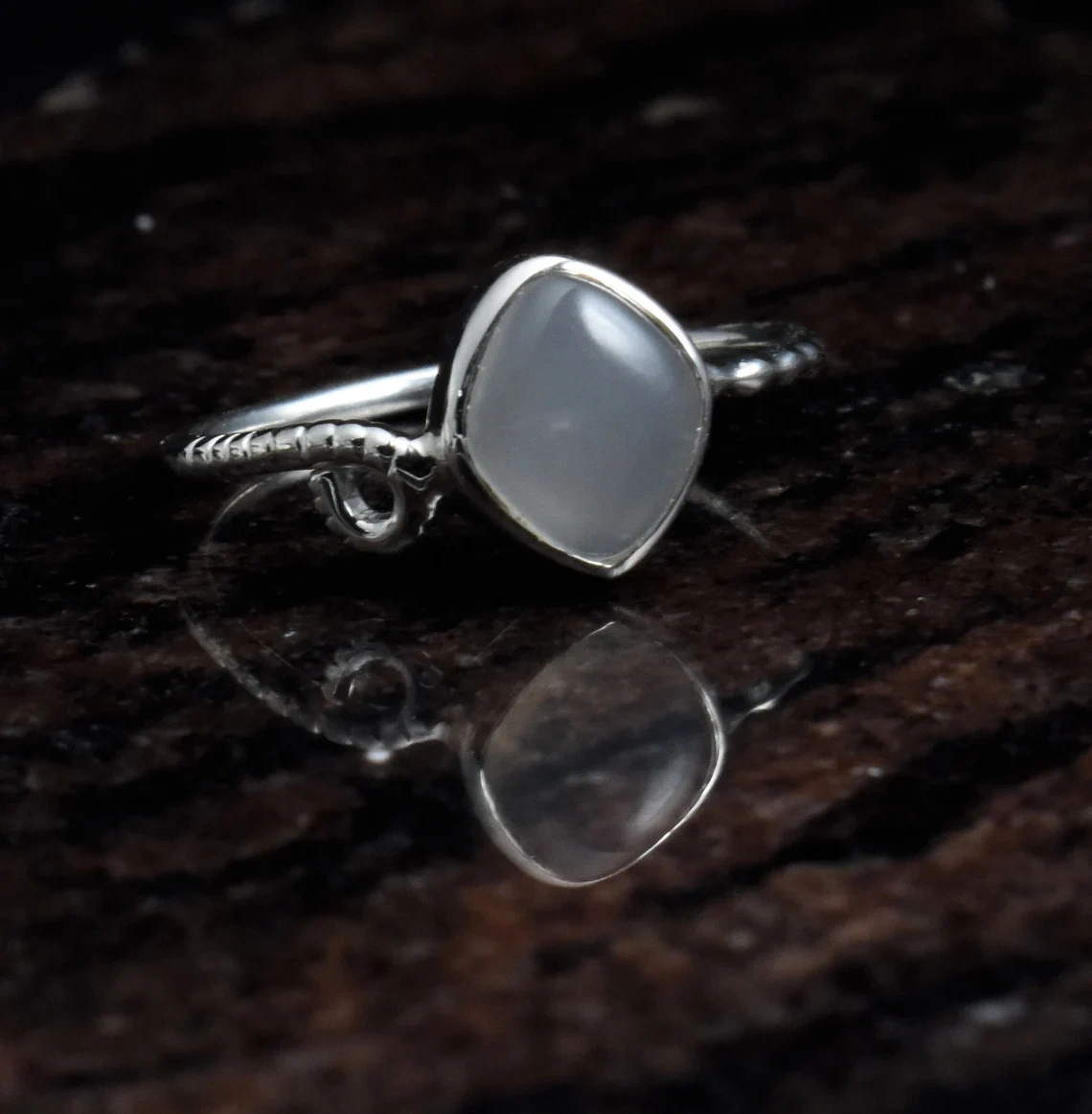 Natural Moonstone Studded Handmade 925 Silver Ring Classy Collection, Stone Ring, Cab Cut Stone Ring, Semi Precious Gemstone, B'day Gift-11415680