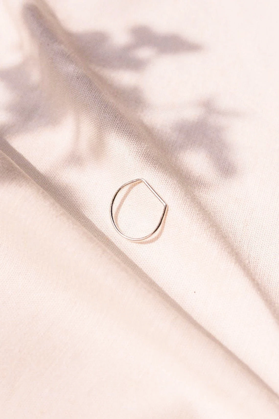 925 Sterling Silver Solid Skinny Fancy Shape Ring Handmade Delicate Dainty Stacking Geometric Contemporary Ring Simple Minimalist Ring-10 3/4 US/Uk size – V-1