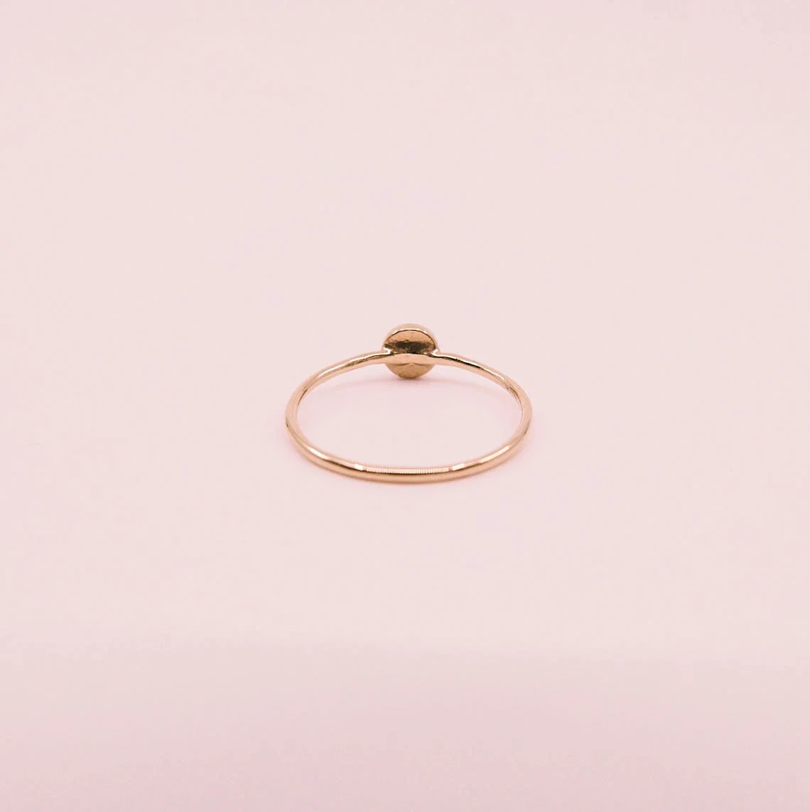 10K Solid Gold Dainty Smile Face Black Diamond Ring Minimalist Delicate Tiny Smiley Simple Unique Handmade Gold Unique Happy Stacking Ring-10 3/4 US/Uk size – V-2