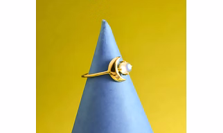 14K Gold Ring Diamond & Moonstone Ring Celestial Moon Gold Prong Ring Semi Precious Inset Gemstone Gold Ring Everyday Ring Gift idea for Her