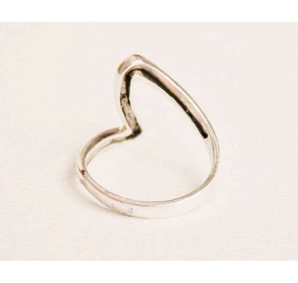 Dainty Zig Zag Gold Ring, Minimalist Simple Ring, Minimal Ring