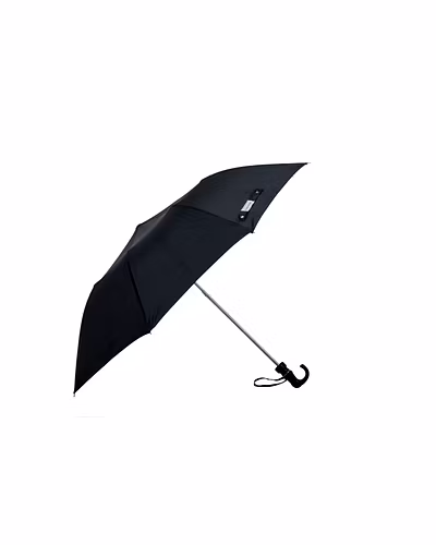 KC Paul &amp; Sons Raj 2 Fold Black Umbrella-Raj-2F