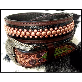 crafted leather belts