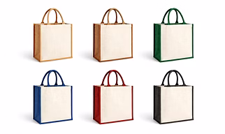 Jute + Canvas Hybrid Tote