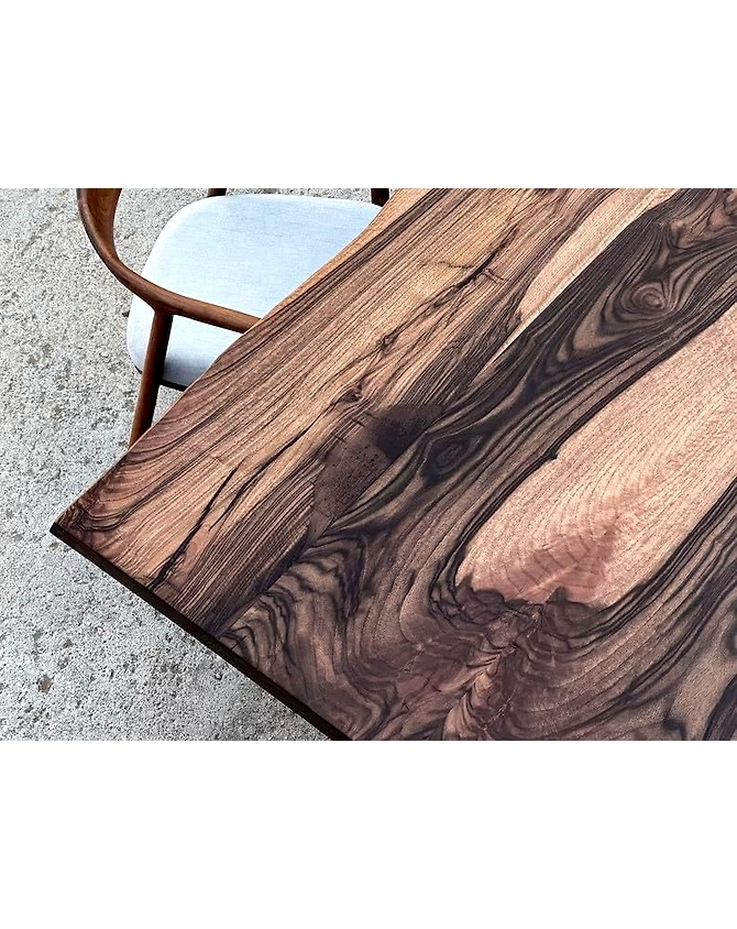Classic Wooden Live Edge Table Top Solid Wood Dining Table Rustic Living Room Table Epoxy Table Bar Counter Resin River Table Top Only-60by30-4