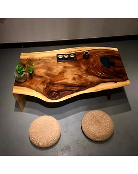 Live Egde Table Wooden Dinning Table Coffe Table Live Room Table Side/End Table Bar Counter Home Decor Table Top Only