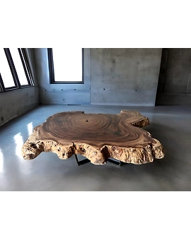 Natural Classic Acacia Wood Round Coffee Table Wooden Table Side/End Table Living Room Table for 2, 4, 6, 8 Resin Console Table Epoxy Table Patio Table Top Only