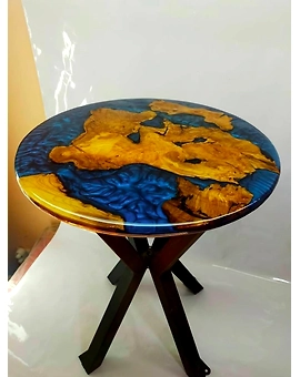 Multi River Epoxy Coffee Table Round Table Table Living Room Table for 2, 4, 6, 8 Dining Table Resin Bar Counter Home Décor Side/End Table Top Only