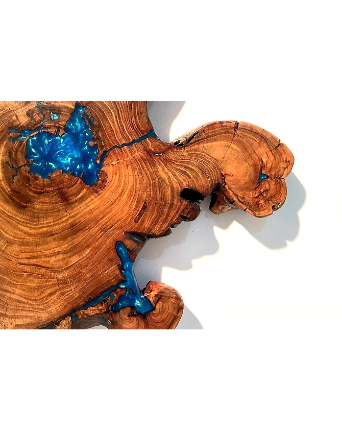 Unique Live Edge Indoor Coffee Table Epoxy Resin Coffee Table Living Room Table Epoxy Table Top Side/End Table Home Décor Patio Table Top Only-18by18-3