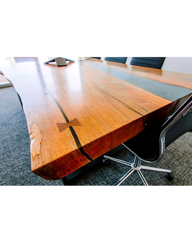 Large Unique Glass River Live Edge Table Living Room Table Dining Table Coffee Table Side/End Table Conference Table Home Décor Patio Table Top Only-60by30-4