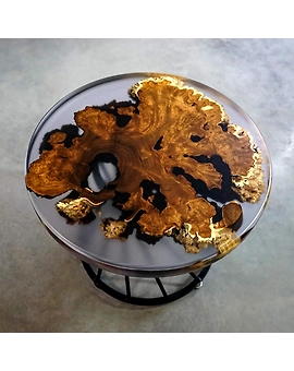 Unique Clear Indoor Epoxy Coffee Table Resin Coffee Table Living Room Table for 2, 4, 6, 8 Side Table End Table Home Décor Epoxy Table Top Only