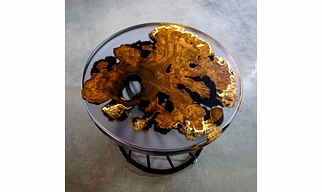 Unique Clear Indoor Epoxy Coffee Table Resin Coffee Table Living Room Table for 2, 4, 6, 8 Side Table End Table Home Décor Epoxy Table Top Only